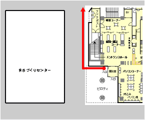 所沢分館　並ぶ場所の地図